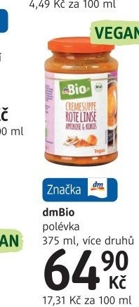 Polévka dm Bio