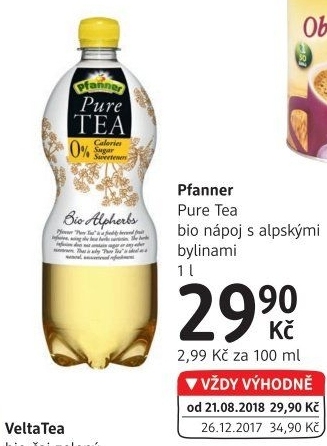 Ledový čaj Pure Pfanner