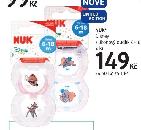 Silikonový dudlík NUK