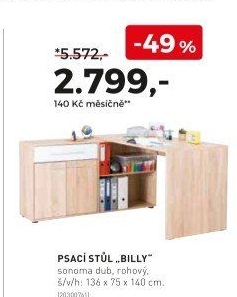 PSACÍ STŮL „BILLY“