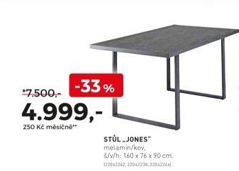 STŮL „JONES“