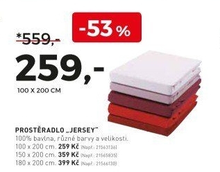 PROSTĚRADLO „JERSEY\&quot
