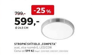 STROPNÍ SVÍTIDLO „COMPETA“