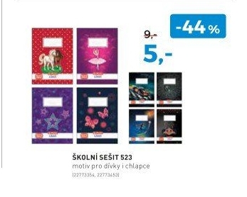ŠKOLNÍ SEŠIT 523