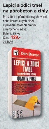 Lepicí a zdicí tmel Quartz Poro Den Braven