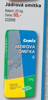 Jádrová omítka Cemix