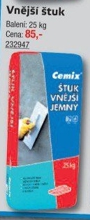 Štuková omítka Cemix