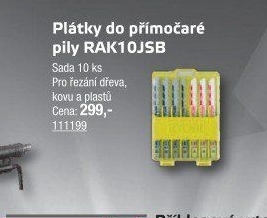 Pilové listy na dřevo, kov a plast Ryobi