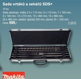 Sada SDS vrtáků a sekáčů Makita