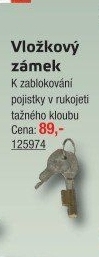 Vložkový zámek