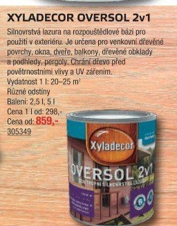 Lazura Oversol 2v1 Xyladecor