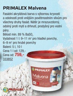 Fasádní barva Malvena Primalex