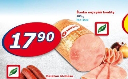 Šunka nejvyšší jakosti Maso uzeniny Písek