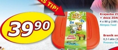 Dezert zakysaný dětský Zoo Krajanka