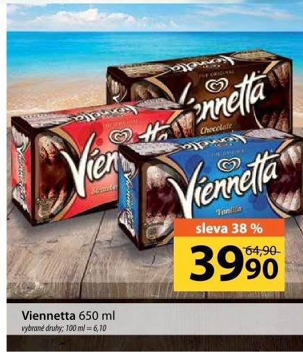 Zmrzlinová roláda Viennetta Algida