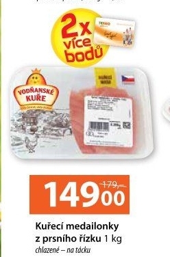 Kuřecí medailonky z prsou Vodňanské kuře