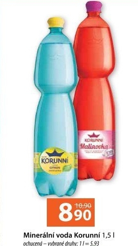 Voda ochucená Korunní