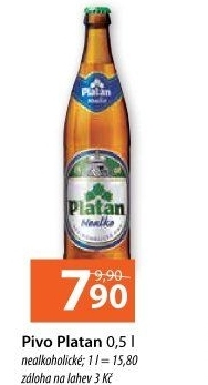 Nealkoholické pivo Platan