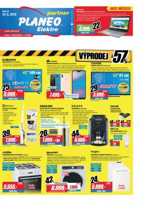 akční leták Planeo Elektro 29.8.2018-4.9.2018