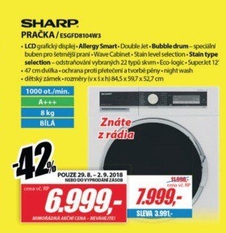 ES GFD8104W3 PRAČKASHARP