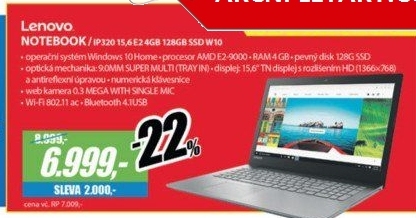 IP320 15,6 E2 4GB 128GB SSD W10LENOVO