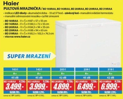 BD 103RAA PULTOVÁ MRAZNIČKAHAIER