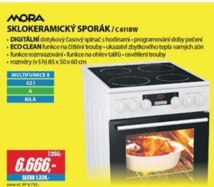 C 611BW SPORÁK SKLOKERAMICKÝMORA