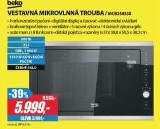 MCB 25433X MIKROVLNNÁ TROUBA VEST. BEKO