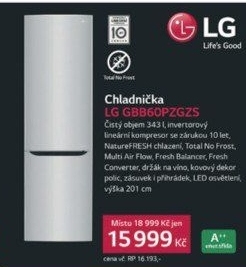 GBB 60PZGZS CHLADNIČKA KOMBI.LG