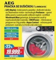L 8WBC61SC PRAČKA SE SUŠIČKOUAEG