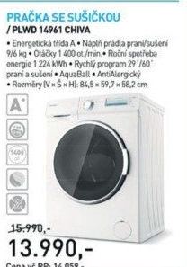 PLWD 14961 Chiva Pračka se suš.PHILCO