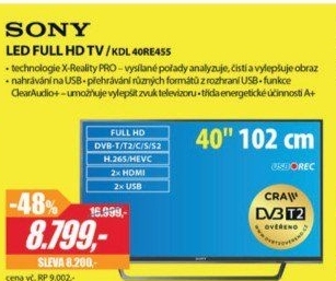 KDL 40RE455BLED FULL HD LCD TVSONY
