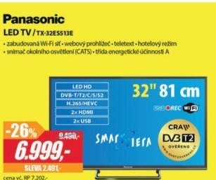 TX 32ES513ELED HD TVPANASONIC