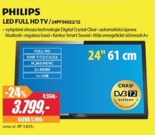 24PFS4022/12 LED FULL HD LCD TV PHILIPS