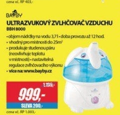 BBH 8000 Zvlhčovač vzduchuBAYBY