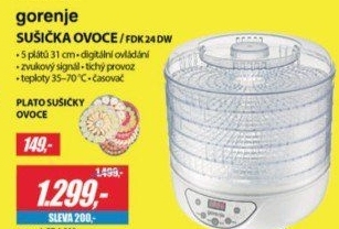 FDK 24 DW SUŠIČKA OVOCEGORENJE
