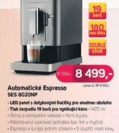 SES 8020NP Automatické EspressoSENCOR