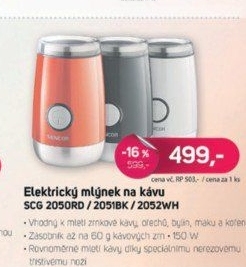 SCG 2050RD kávomlýnekSENCOR
