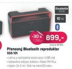 SSS 101 BLUETOOTH SPEAKERSENCOR