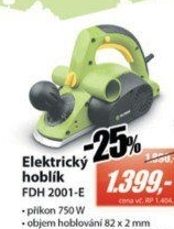 FDH 2001-E Elektrický hoblíkFIELDMANN