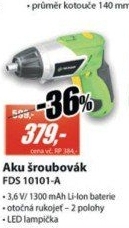 FDS 10101-A AKU šroubovák FIELDMANN