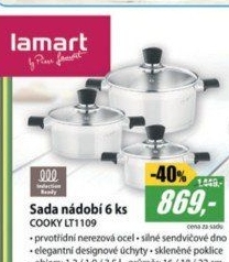 LT1109 NÁDOBÍ SET 6KS NEREZ COOKY LAMART