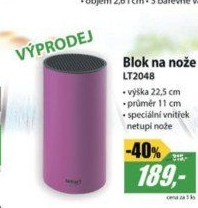 LT2048 BLOK NA NOŽE 22,5CM FIAL. LAMART
