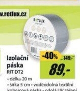 RIT DT2 Duct tape 20m x 50mm RETLUX