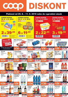 akční leták COOP 29.8.2018-11.9.2018