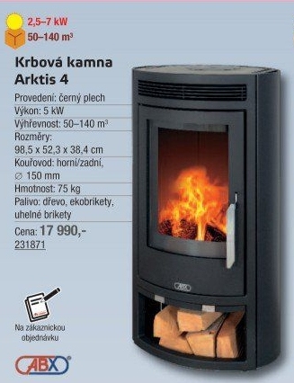 Krbová kamna Arktis 4 ABX