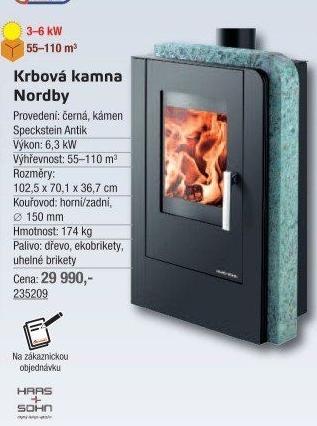 Krbová kamna Nordby HAAS + SOHN
