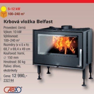Krbová kamna Belfast ABX