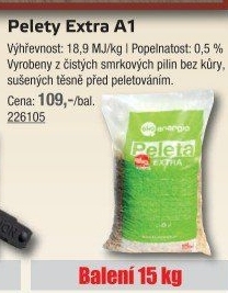 Pelety na topení Extra Ekoenergia