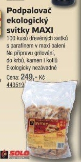 Podpalovač ekologický svitky Solo